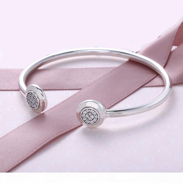 

2017 европа популярные 925 стерлингового серебра браслет для женщин мода ювелирные изделия серебряная свадьба браслет с циркон оптом, Black