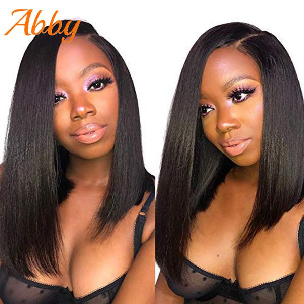 

straight short bob lace front human hair wigs 360 lace frontal lace wig for black women abby hair mongolian straight bob wigs