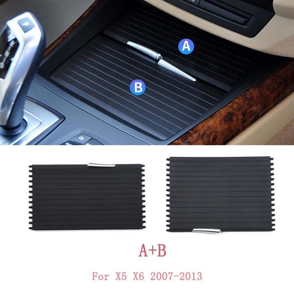

storage compartment center console cover slide partition tray parts car cup holder zipper for x5 x6 e70 e71 2007-2013