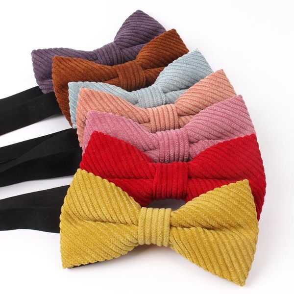 

new bow tie classic shirts bowtie for men business wedding bowknot solid color bow ties cravats candy color ties, Black;gray