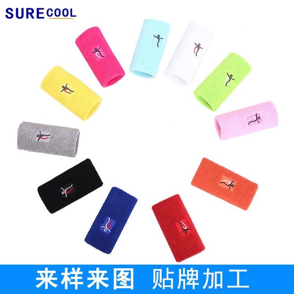 

towel wrist guard sports wool ball badminton basketball badminton sweat wipe breathable wrist guard can be hw-a001-a, Black;red