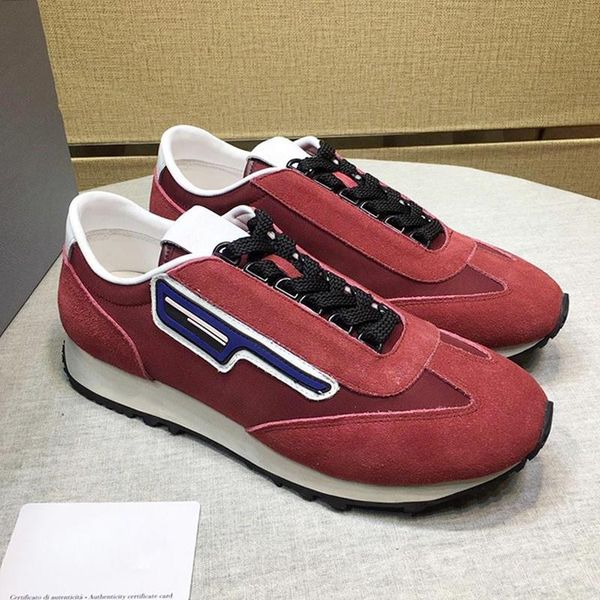 

suede and nylon sneakers mens shoes drop ship fashion classic lightweight vintage footwears comfortable sports lace -up casual men s, Black