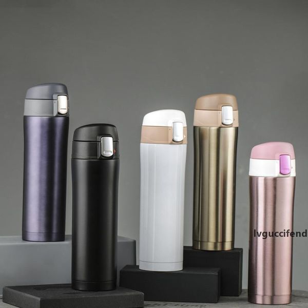 

500ml flip stainless steel water bottle 17 oz vacuum insulated sports water bottle coffee travel mug