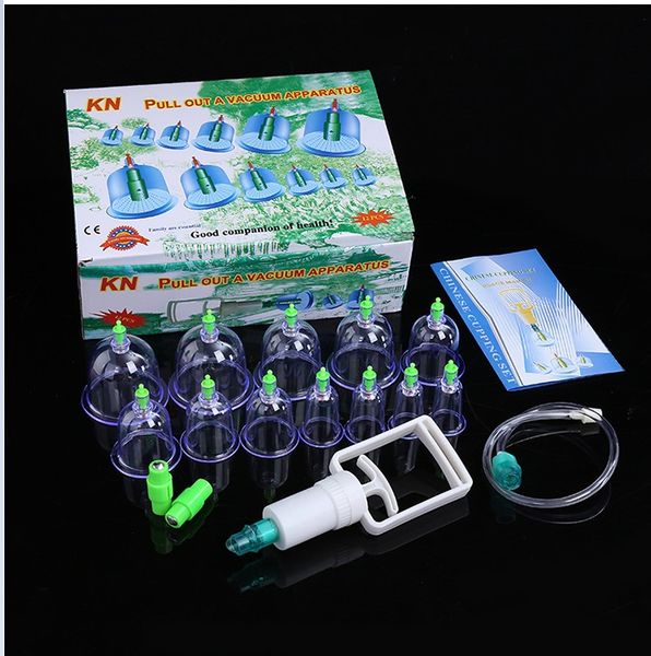 

new health kn cupping device vacuum full body massager 12 pcs of boxed cupping