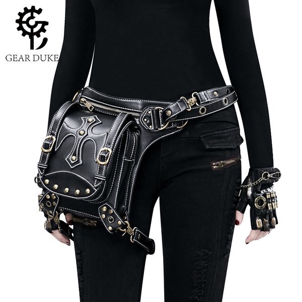 

2020 new womens bag european and american steampunk retro shoulder bag diagonal outdoor running bag