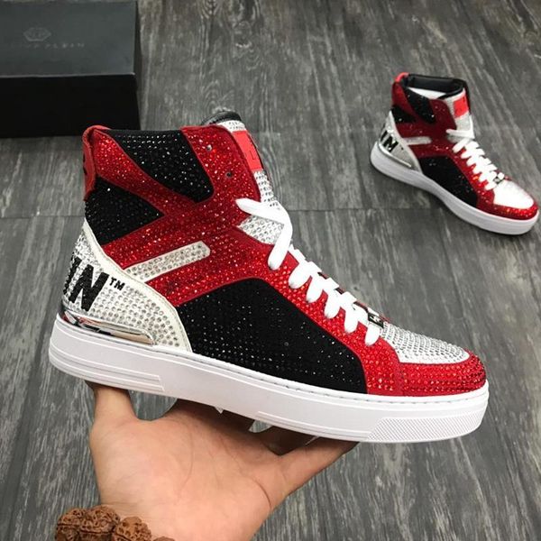 

men shoes sneakers luxury winter mens shoes casual money beast hi -ankle boots herrenstiefel men shoes fashion bottes pour hommes sa, Black