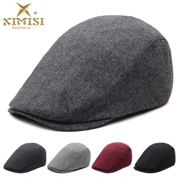 

men's beret casual painter hat beret hat all-match korean style solid color fashion youth forward cap painter cap, Blue;gray