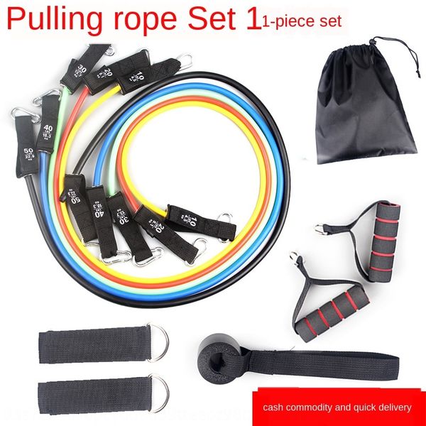 

1 set of woven head tpe fitness equipment tractor puller belt pulley rope one-word pulley belt fitness equipment kit