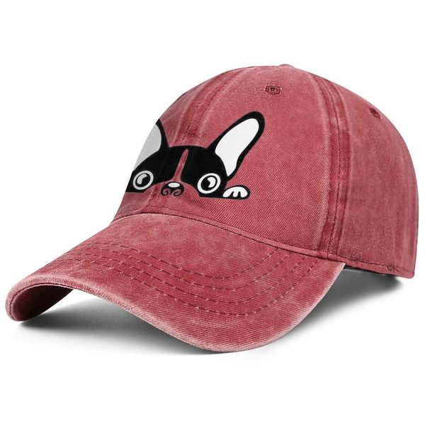 

cute baby french bulldog men and women truck adjustable cowboy hat cool sports fashionball team original cowboy american bulldog u, Blue;gray