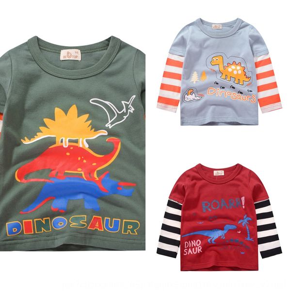 

корейский весной и осенью одежды boy с длинным рукавом хлопка футболки одежда детская одежда детская, Blue