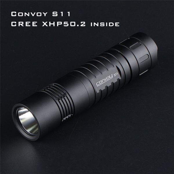 

flashlights torches convoy s11 xhp50.2 18w 2400lm 3a output brightness led tactical mini torch 18650 for camping lantern pocket