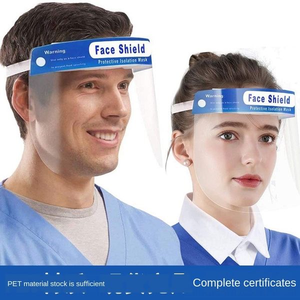 

vpvsj face shield protective mask pet epidemic prevention cap anti-flying foam cap transparent protective cover for epidemic protection shie, Blue;gray