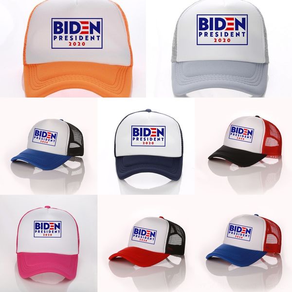 

xxy54 new joe biden baseball president american election adjustable net party hats outdoor sun hat 2020 baseball hats 8style, Blue;gray