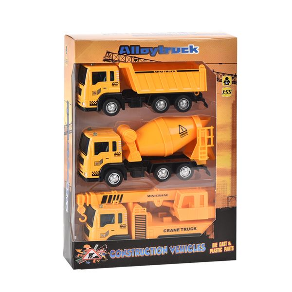 

1:55 pull- back alloy construction truck vehicle toy for kid gift 04