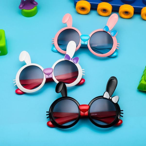 

2020 new children's sun women's cute cartoon uv-proof frame sunglasses sunshade sunglasses sunshade 61006, Blue