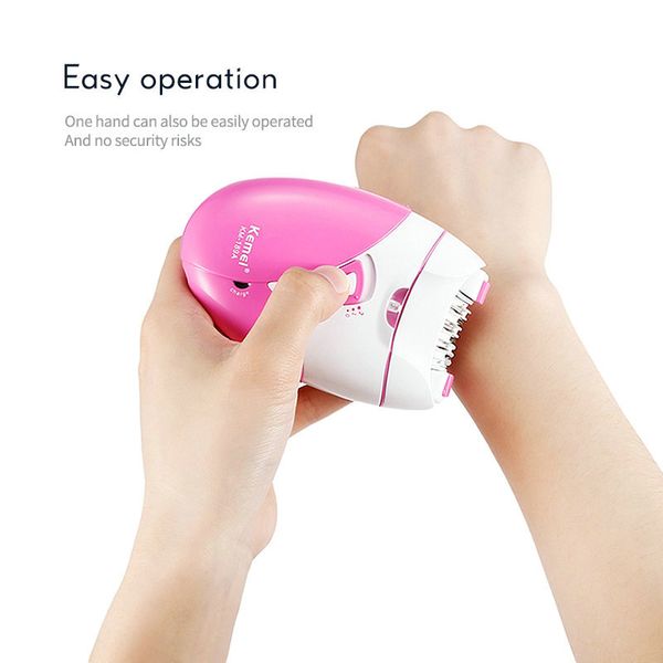 

2016 kemei 189a electric hair removal machine rechargeable shaver women depilador underarm trimmer device professional painless shaving tinh