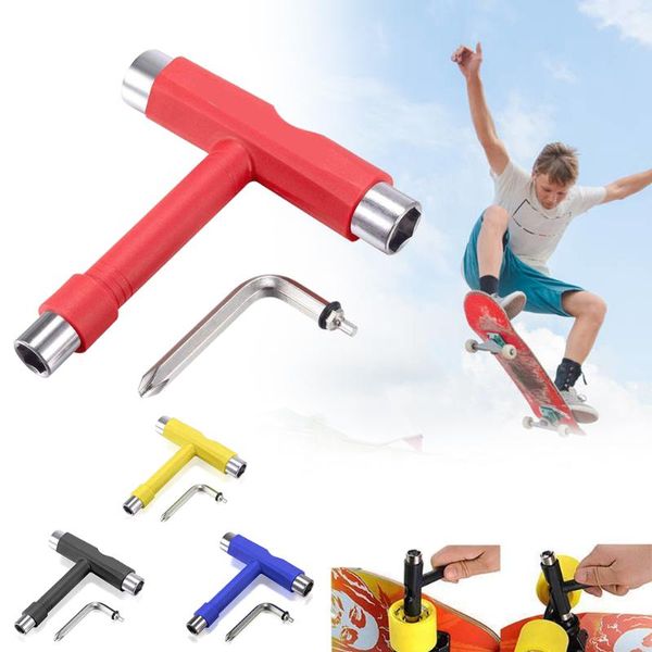 

t wrench spanner tool multi-function skateboard wrench for roller skate skateboard myding