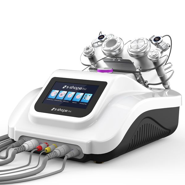 New RF Massager S Forma 30K cavitação ultra-vácuo corpo emagrecimento máquina Com Handy Polar RF Massager Pele Lifting Facial Cuidados Spa