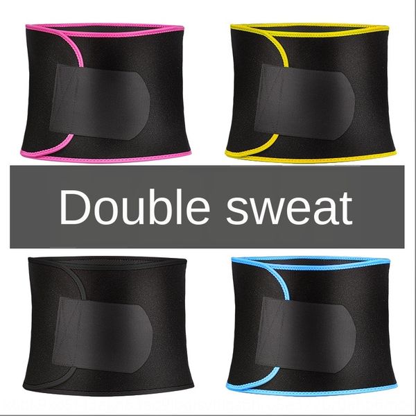 

fitness can keep warm protection warm yoga waist protection sports belt sweaty corset belt, Black;gray