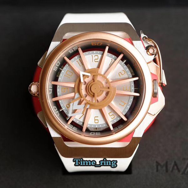 

racing element mazzucato 316l series quartz dial skeleton mens watches double movement fashion watch rim steel case automatic/swiss rev vafs, Slivery;brown