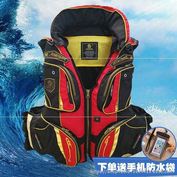 

b9wuc new professional fishing life jacket large buoyancy multi-pocket multi-functional portable new professional fishing life vestjacket la