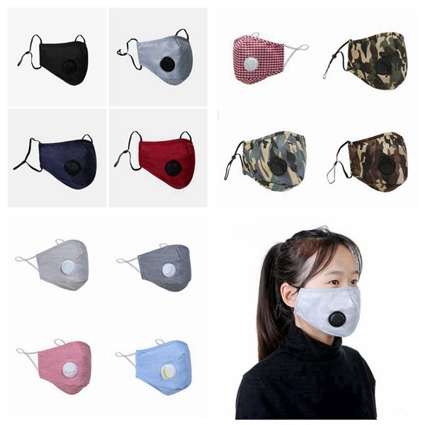 

dustproof pm2.5 face mask breathing valve mask earloop adjustable washable reusable anti-dust fog face designer masks rra3294