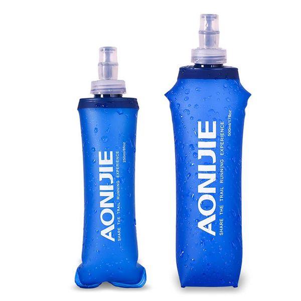 

soft tpu foldable sports water bottle for running camping hiking bpa & pvc water bag