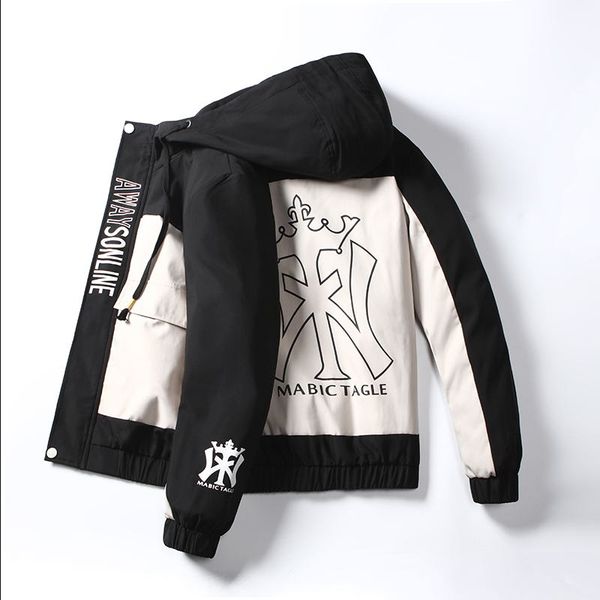 

slim fit solid mens bomber jacket spring autumn male baseball jackets brand casual coat men's windbreaker students coat, Black;brown