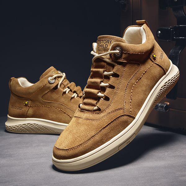 

shoe mens 2020 informales flat sale leather mens sneakers sport causal casual loafers for leisure male fashion men hombre, Black