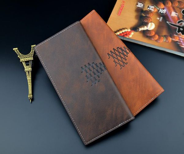 

change coin purse male growth model three fold vertical section fashion casual opening soft wallet multi-card large-capacity wallet 1628