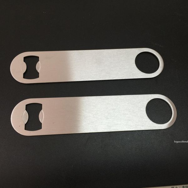 

100pcs multifunction bottle opener stainless steel flat bottle opener tool bar beer wine openers ing