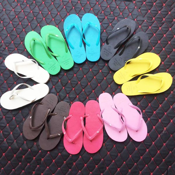

summer slippers trend women's flip flops couples beach slippers men and women casual sandals, Black