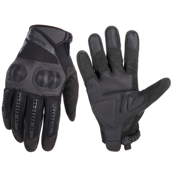 

motorcycle anti-fall motorcycle bicycle mountain bike riding anti-collision tactical gloves fitness sports gloves, Black