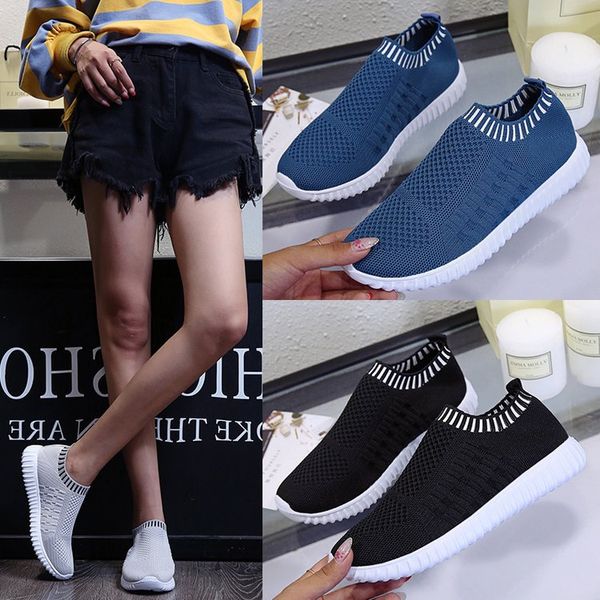 

women vulcanized shoes women sneakers slip on flats shoes loafers plus size 42 walking flats zapatos mujer