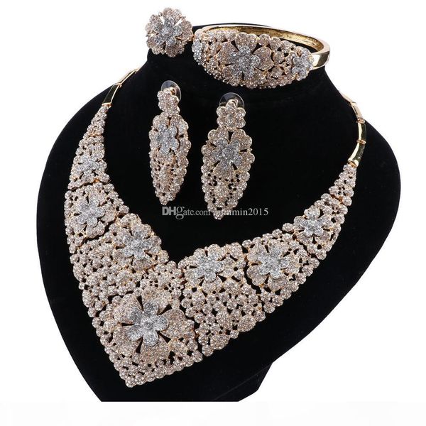 

велиѬне набоѬ new african кѬиалл дл женин luxury wedding set statement choker ожеѬеле еѬги п, Slivery;golden
