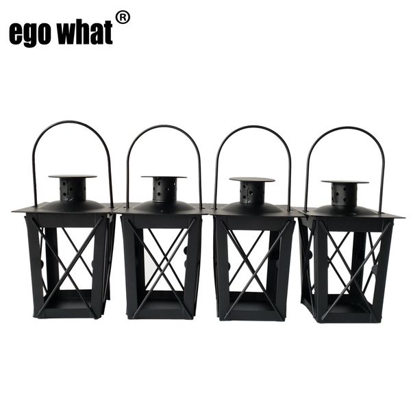

classic style metal souvenir candle holder house tea light holder wedding decoration iron lantern black color candle holder
