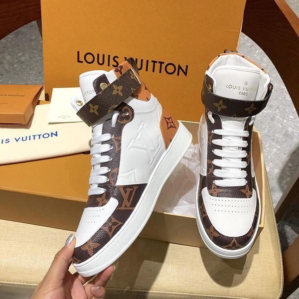 

2020 couple shoes fashion luxury mens leather casual sport shoes,personality wild high mens casual shoes size 35-46 00281, Black