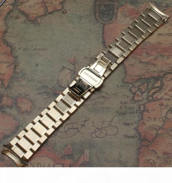 

18mm 19mm 20mm 21mm 22mm 23mm 24mm solid stainless steel curved end watch strap band bracelet gold fashion color promotion new, Black;brown