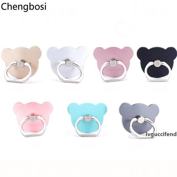 

bear ultra-thin metal stent accessories mobile phone holder stand finger ring for cute cell smart phone holder iphone x xs max