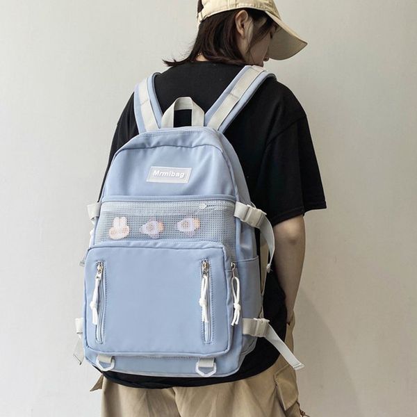 

harajuku ulzzang women backpack waterproof nylon college student school bag for teenage girl bookbag travel backpacks mochila