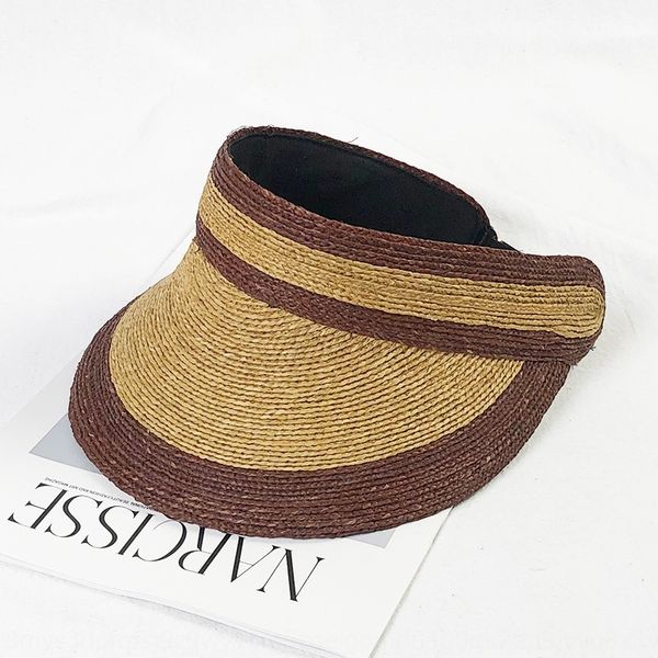

travel ins lafite empty children travel all-match color matching wide brim sun hat sun hat, Blue;gray