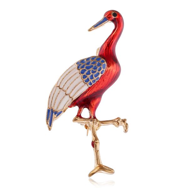 

enamel crystal brooch pins for women bird phoenix owl swallow woodpecker brooches jewelry fashion wedding party bijoux gift, Gray