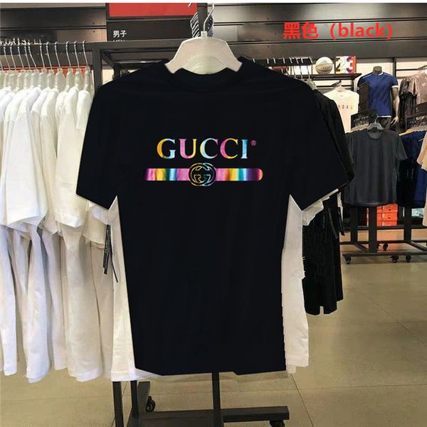 

gu̴cci t shirt gu̴cci 100% cotton symbol t-shirt graphic plus size tee shirt short sleeves male cute tshirt, White;black