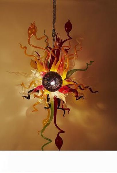 

christmas murano blown art glass chandelier light