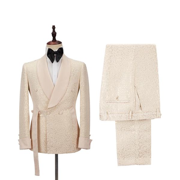 

men's suits & blazers 2021 latest england gentleman fashion embroidered mens suit high-end jacquard 2 pcs wedding prom tuxedo groom eu, White;black