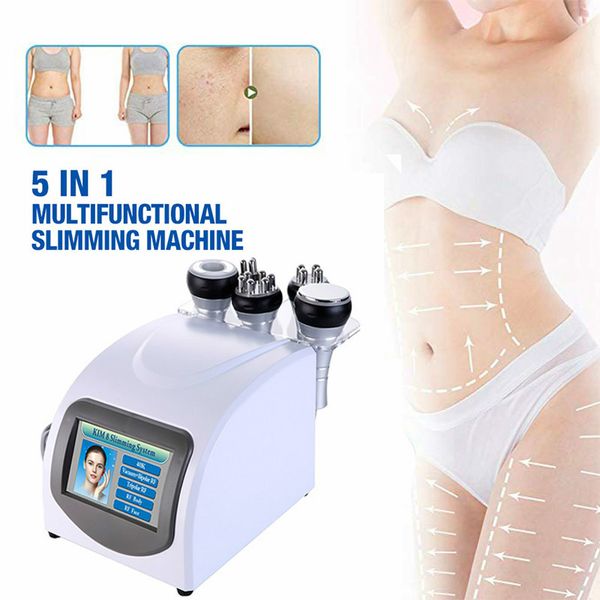 

multifunctional medical grade 5 in 1 cavitation machine 5mw vacuum rf radio frequency skin lift body slim beauty instrument