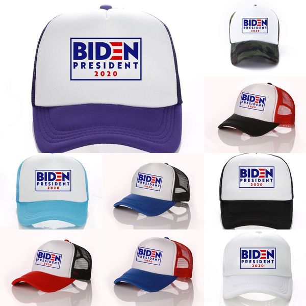 

de2qn 15 colors biden president 2020 baseball visors fashion mesh ball caps ridn print biden letters with summer hat outdoor sun hats, Blue;gray