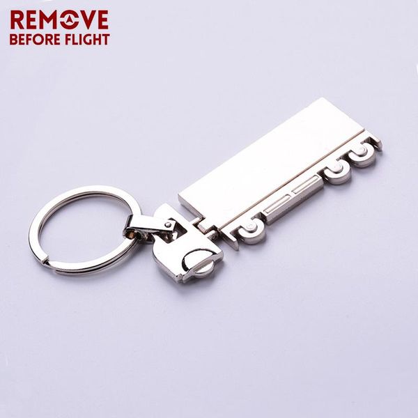 

удалить перед полетом keychain новый ювелирных изделий 3d truck shaped модный брелок брелок для ключа автомобиля держатель брелки подвеска к, Silver