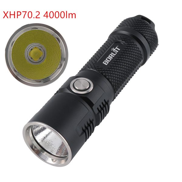 

flashlights torches boruit bc10 led xhp 70.2 waterproof ipx8 hand torch lantern usb charge for camping hiking hunting fishing accessories