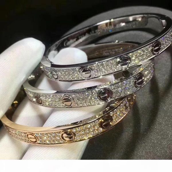 

горячие знаменитости стиль пара bangle wide version ограниченный версия полный циркон мужчины и женщины же цвета золота и серебро цвета брас, Black